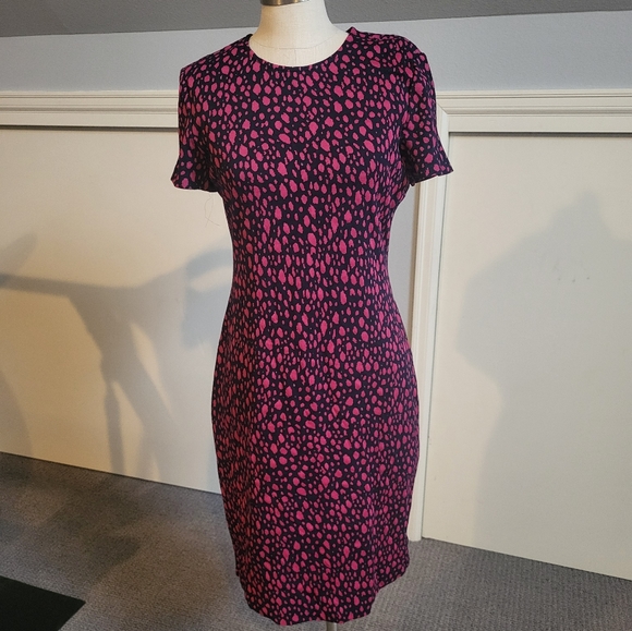 St. John Leopard Print Knit Dress - Picture 1 of 6